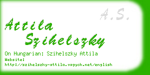 attila szihelszky business card